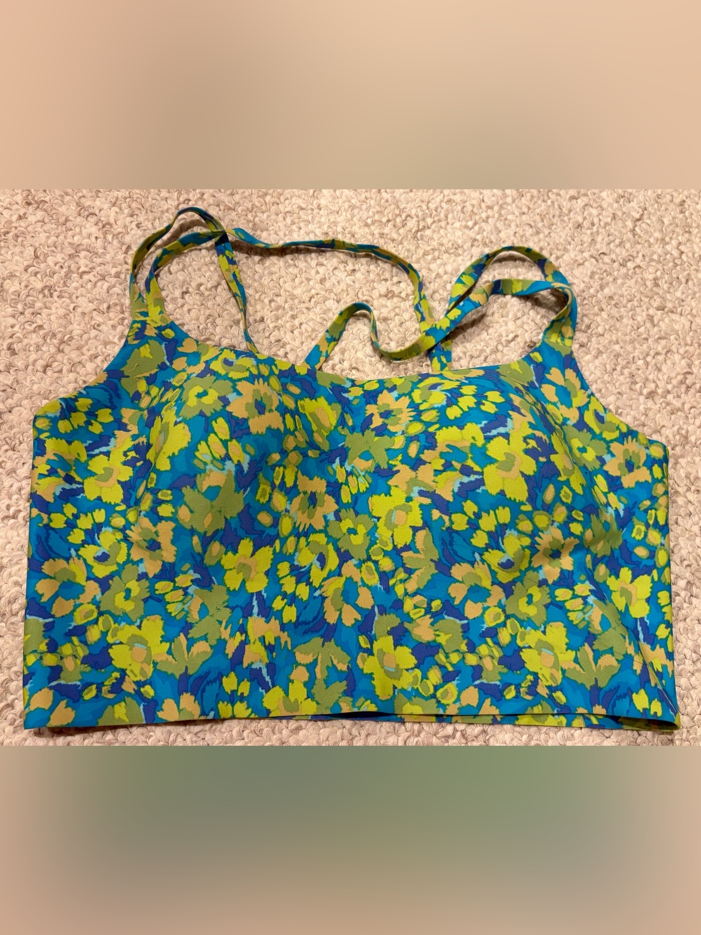 Pre-loved OFFLINE By Aerie Real Me XTRA Hold Up! Strappy Sports Bra - Elite Blue